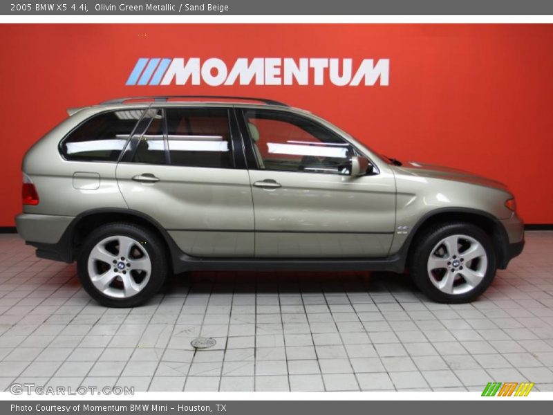 Olivin Green Metallic / Sand Beige 2005 BMW X5 4.4i
