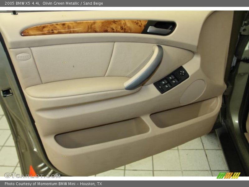 Olivin Green Metallic / Sand Beige 2005 BMW X5 4.4i