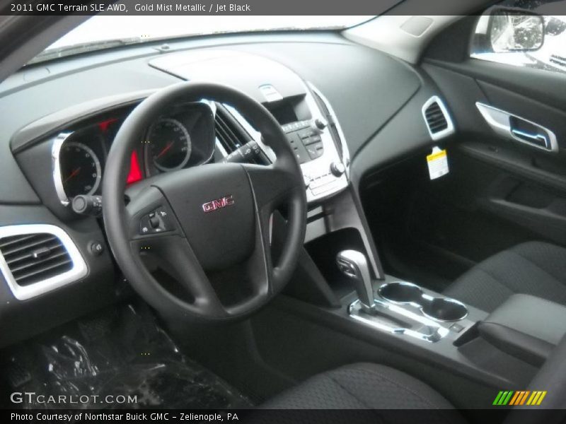 Gold Mist Metallic / Jet Black 2011 GMC Terrain SLE AWD