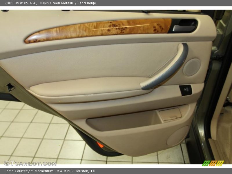 Olivin Green Metallic / Sand Beige 2005 BMW X5 4.4i