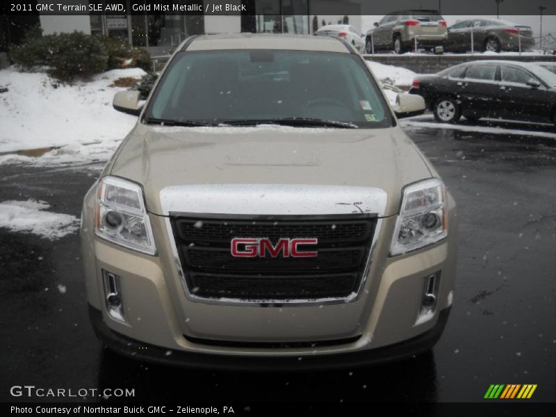 Gold Mist Metallic / Jet Black 2011 GMC Terrain SLE AWD