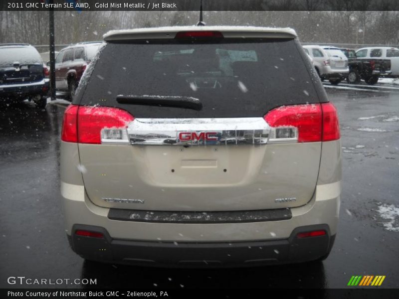 Gold Mist Metallic / Jet Black 2011 GMC Terrain SLE AWD