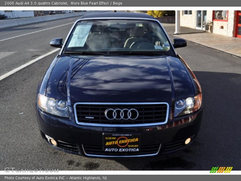 Moro Blue Pearl Effect / Beige 2006 Audi A4 3.0 quattro Cabriolet