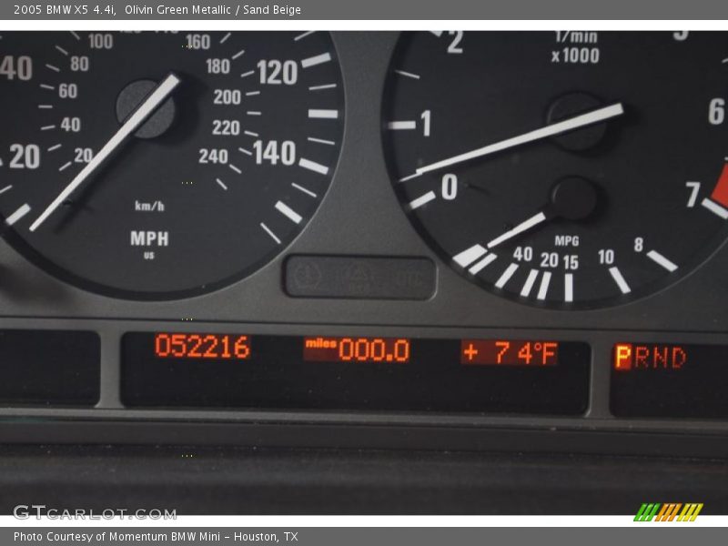 Olivin Green Metallic / Sand Beige 2005 BMW X5 4.4i