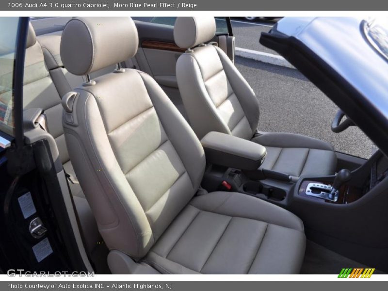Moro Blue Pearl Effect / Beige 2006 Audi A4 3.0 quattro Cabriolet