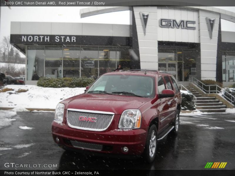 Red Jewel Tintcoat / Ebony 2009 GMC Yukon Denali AWD