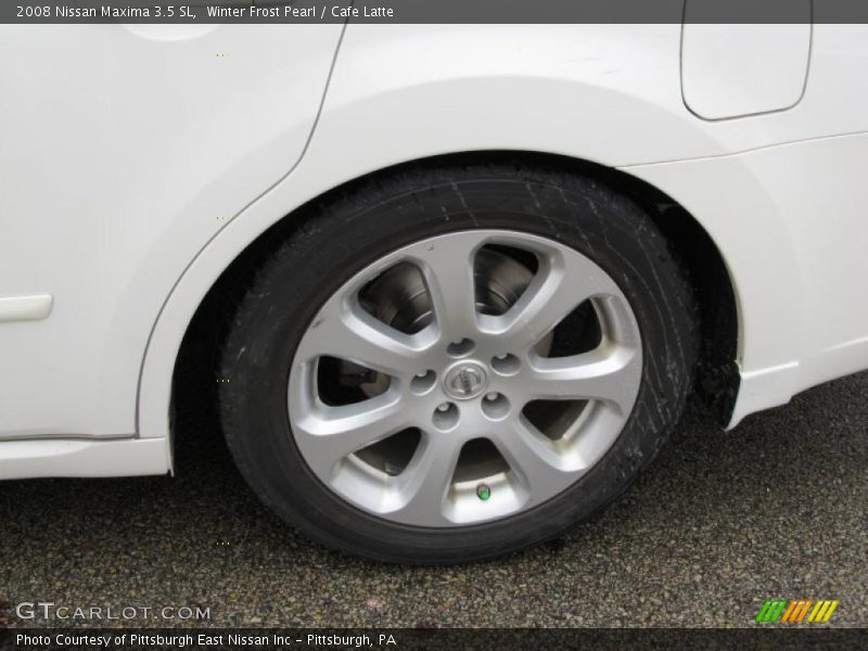 Winter Frost Pearl / Cafe Latte 2008 Nissan Maxima 3.5 SL