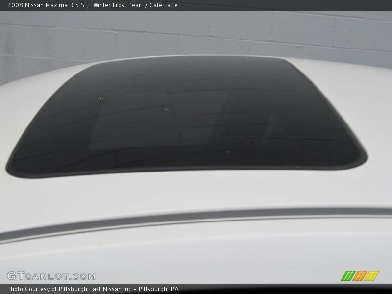 Winter Frost Pearl / Cafe Latte 2008 Nissan Maxima 3.5 SL