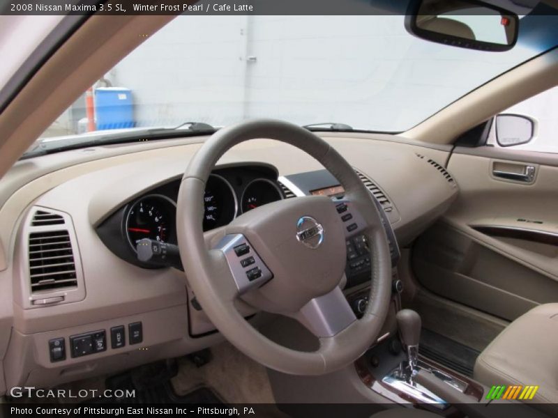 Winter Frost Pearl / Cafe Latte 2008 Nissan Maxima 3.5 SL