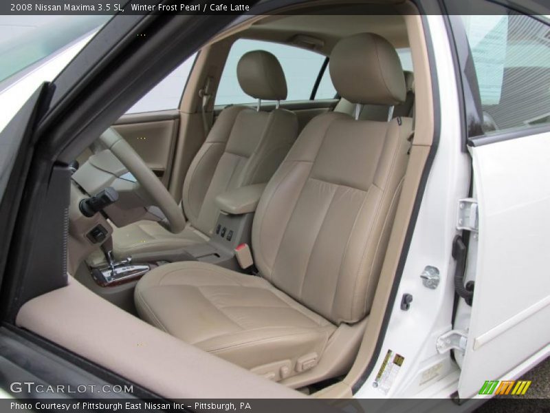 Winter Frost Pearl / Cafe Latte 2008 Nissan Maxima 3.5 SL