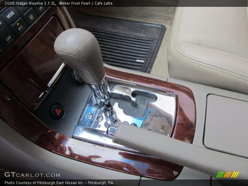 Winter Frost Pearl / Cafe Latte 2008 Nissan Maxima 3.5 SL