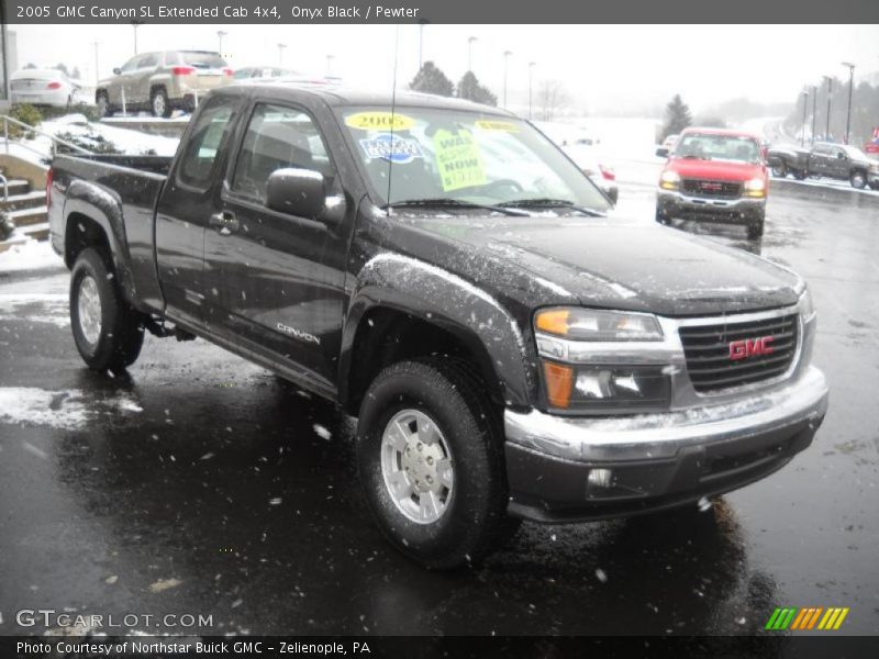 Onyx Black / Pewter 2005 GMC Canyon SL Extended Cab 4x4