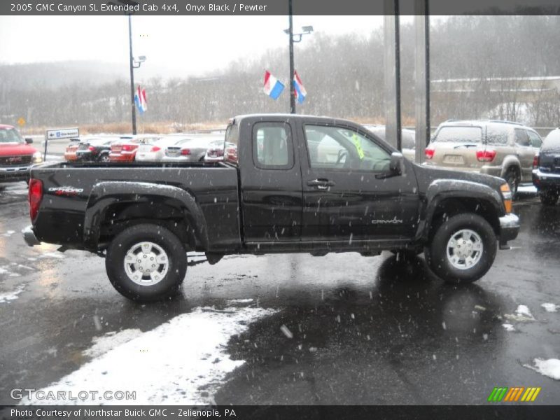Onyx Black / Pewter 2005 GMC Canyon SL Extended Cab 4x4