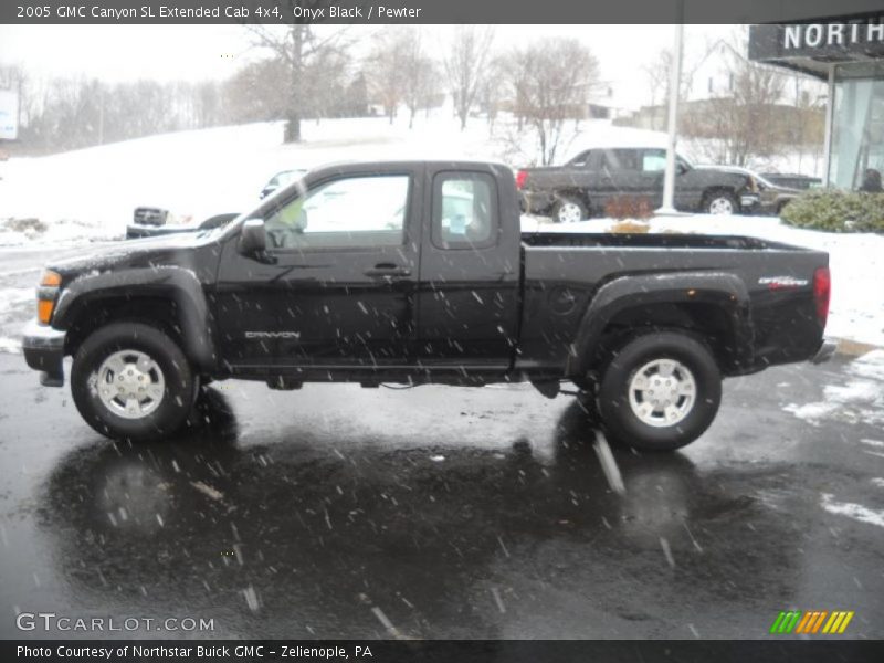 Onyx Black / Pewter 2005 GMC Canyon SL Extended Cab 4x4