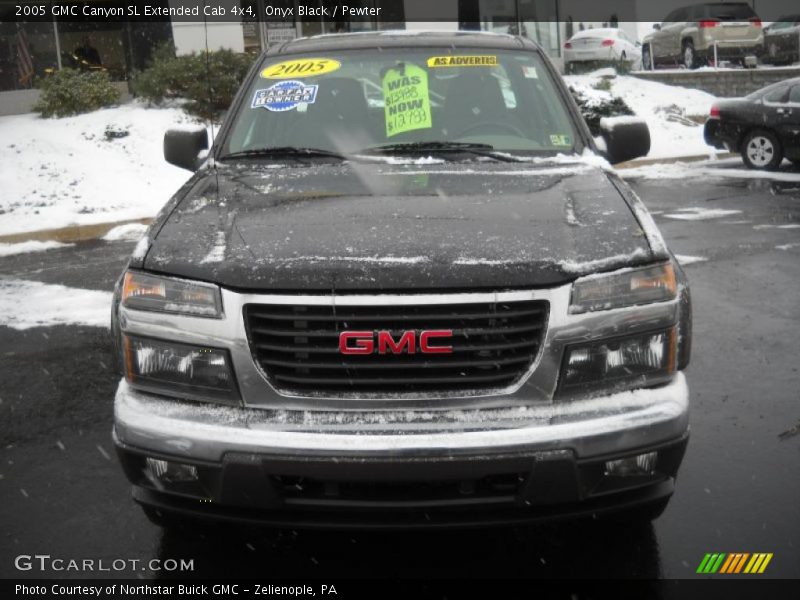 Onyx Black / Pewter 2005 GMC Canyon SL Extended Cab 4x4