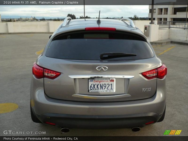 Platinum Graphite / Graphite 2010 Infiniti FX 35 AWD