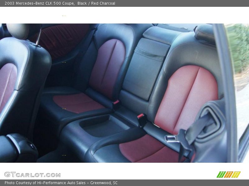  2003 CLK 500 Coupe Red Charcoal Interior