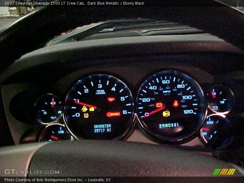 Dark Blue Metallic / Ebony Black 2007 Chevrolet Silverado 1500 LT Crew Cab
