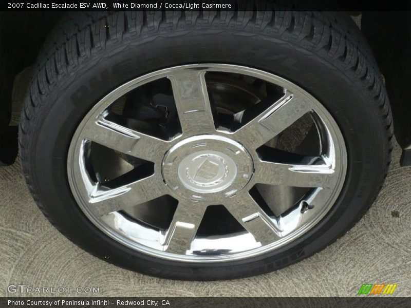 White Diamond / Cocoa/Light Cashmere 2007 Cadillac Escalade ESV AWD