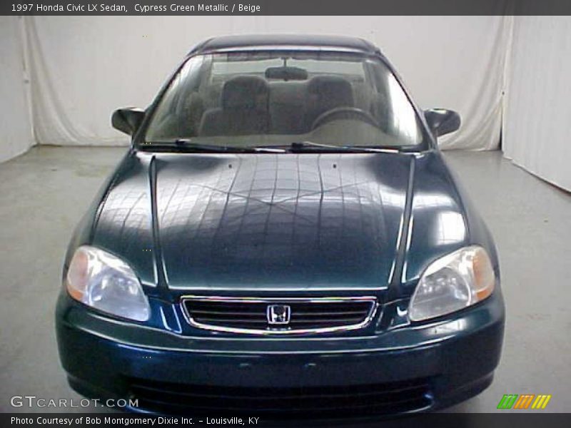 Cypress Green Metallic / Beige 1997 Honda Civic LX Sedan