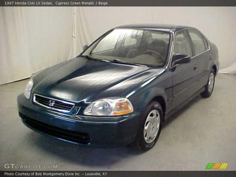Cypress Green Metallic / Beige 1997 Honda Civic LX Sedan