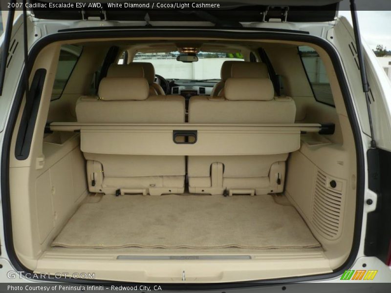 White Diamond / Cocoa/Light Cashmere 2007 Cadillac Escalade ESV AWD