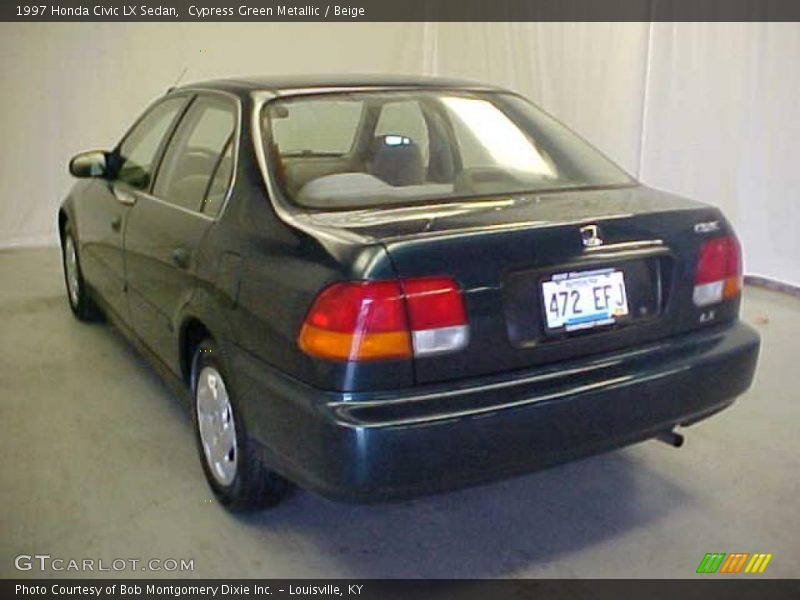 Cypress Green Metallic / Beige 1997 Honda Civic LX Sedan