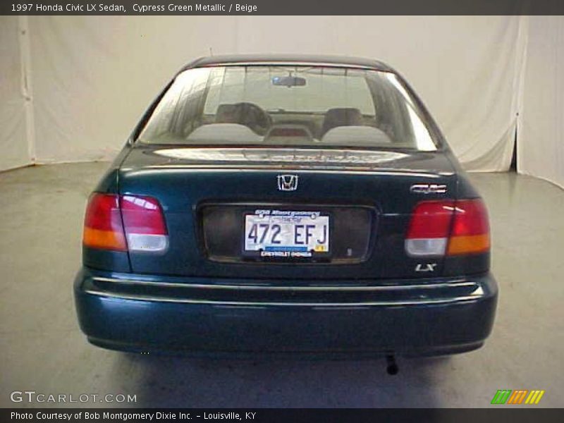 Cypress Green Metallic / Beige 1997 Honda Civic LX Sedan