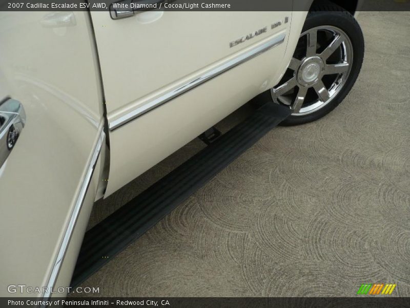 White Diamond / Cocoa/Light Cashmere 2007 Cadillac Escalade ESV AWD