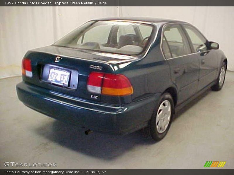 Cypress Green Metallic / Beige 1997 Honda Civic LX Sedan