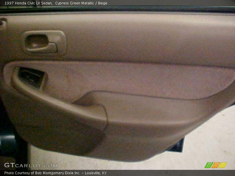 Cypress Green Metallic / Beige 1997 Honda Civic LX Sedan