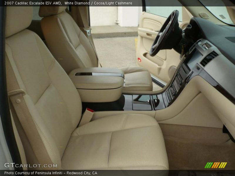 White Diamond / Cocoa/Light Cashmere 2007 Cadillac Escalade ESV AWD