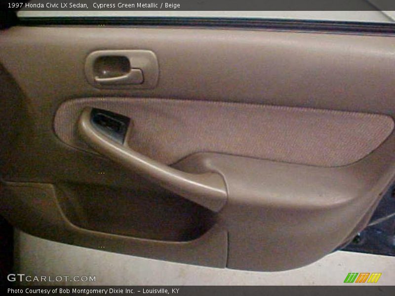 Cypress Green Metallic / Beige 1997 Honda Civic LX Sedan