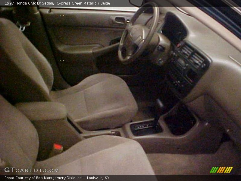 Cypress Green Metallic / Beige 1997 Honda Civic LX Sedan