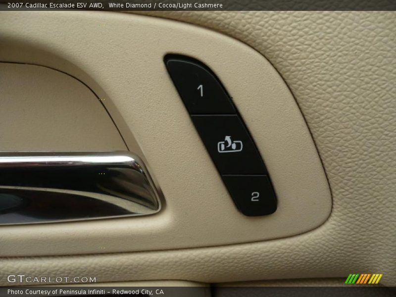 White Diamond / Cocoa/Light Cashmere 2007 Cadillac Escalade ESV AWD