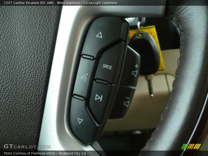 White Diamond / Cocoa/Light Cashmere 2007 Cadillac Escalade ESV AWD