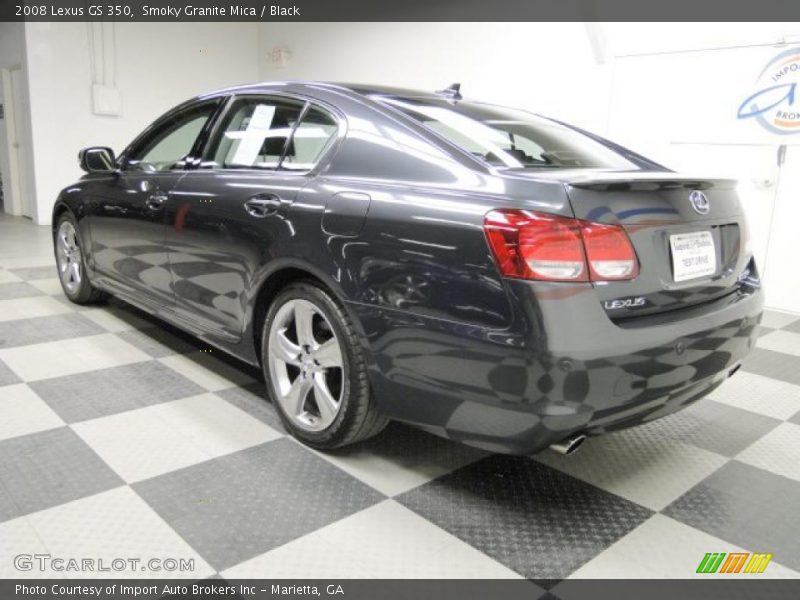 Smoky Granite Mica / Black 2008 Lexus GS 350