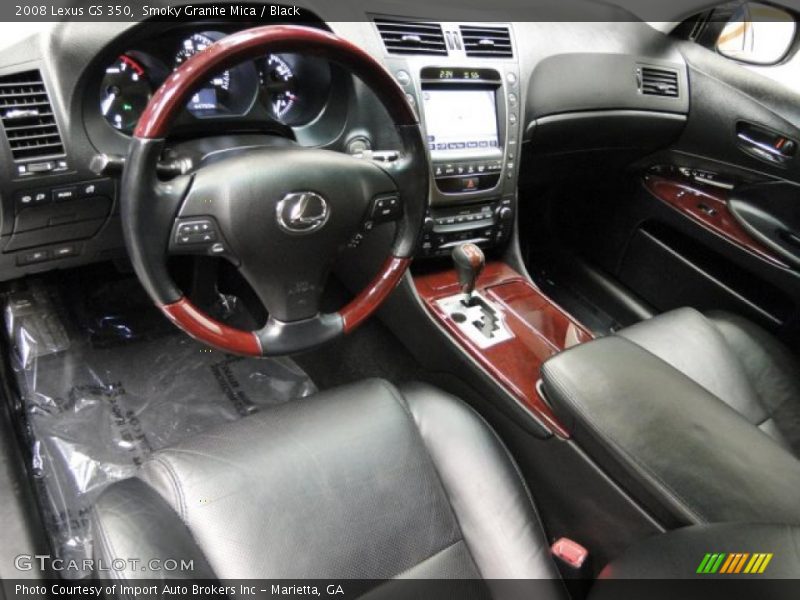 Smoky Granite Mica / Black 2008 Lexus GS 350