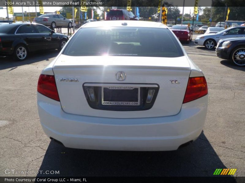 White Diamond Pearl / Parchment 2004 Acura TL 3.2