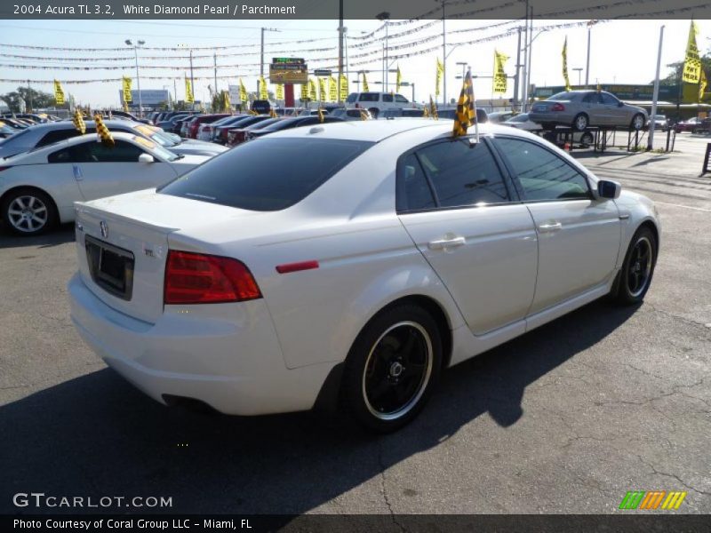 White Diamond Pearl / Parchment 2004 Acura TL 3.2