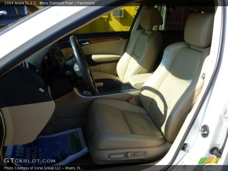 White Diamond Pearl / Parchment 2004 Acura TL 3.2