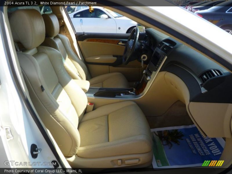 White Diamond Pearl / Parchment 2004 Acura TL 3.2