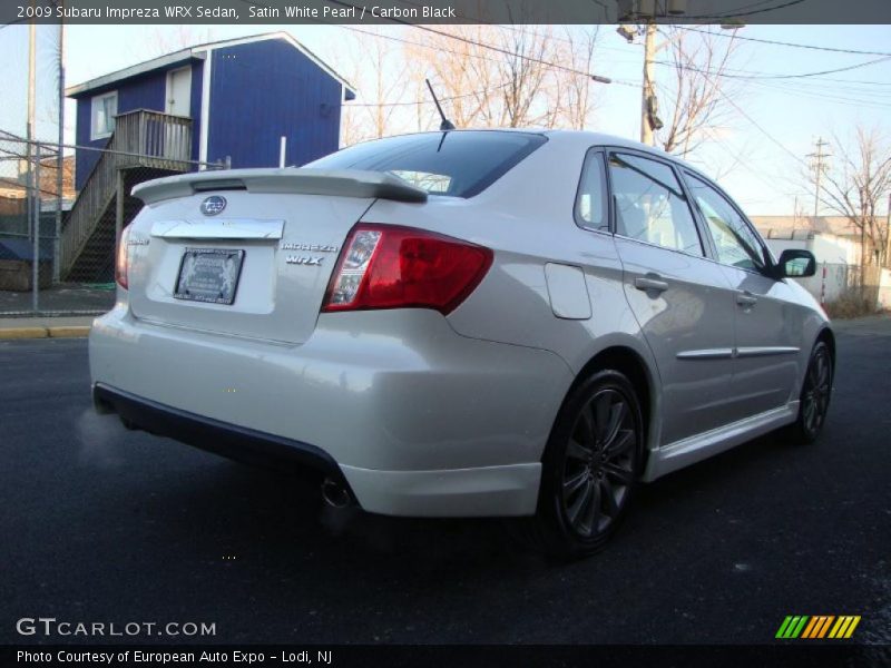Satin White Pearl / Carbon Black 2009 Subaru Impreza WRX Sedan