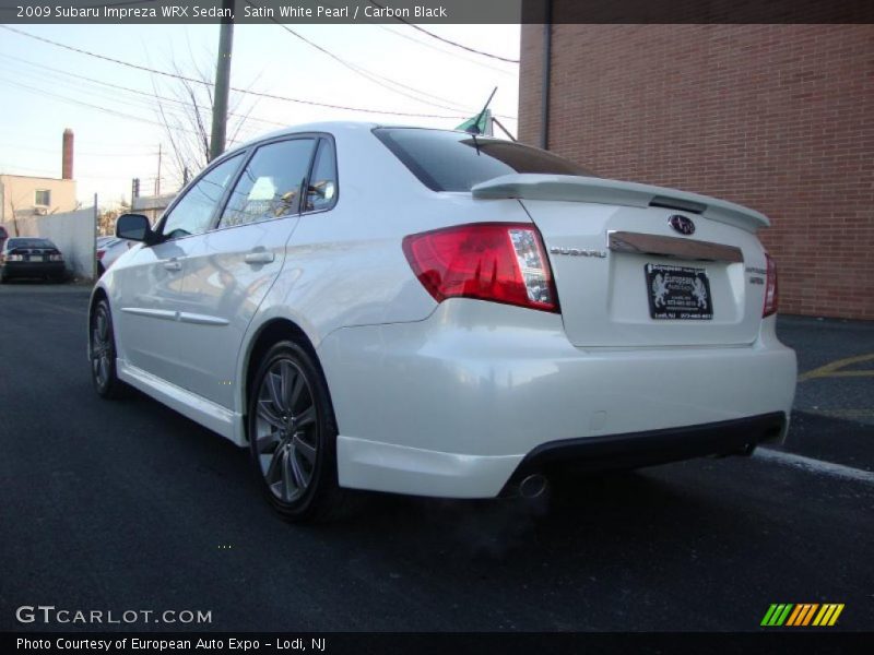 Satin White Pearl / Carbon Black 2009 Subaru Impreza WRX Sedan