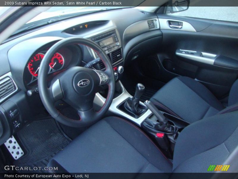 Carbon Black Interior - 2009 Impreza WRX Sedan 