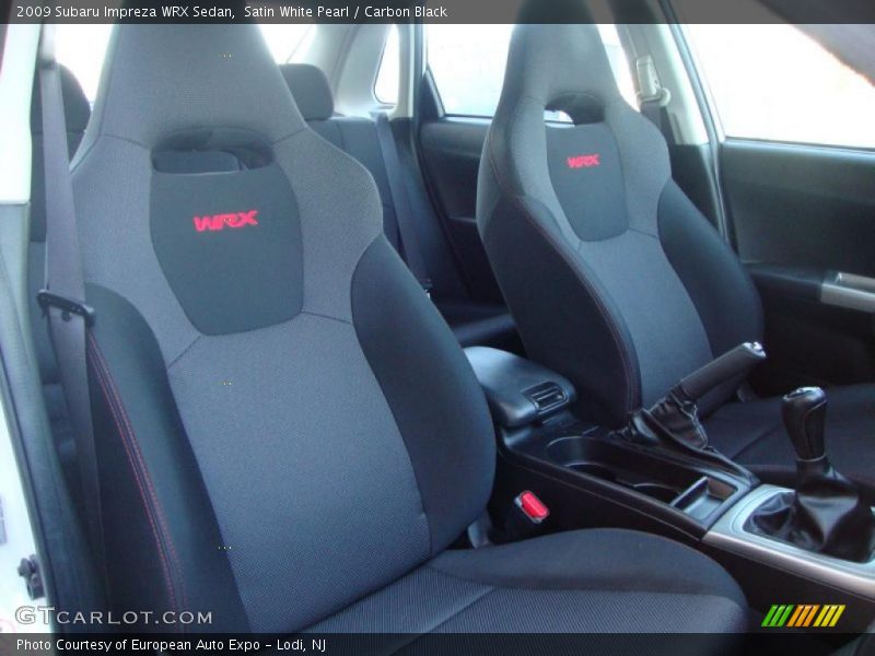 Satin White Pearl / Carbon Black 2009 Subaru Impreza WRX Sedan