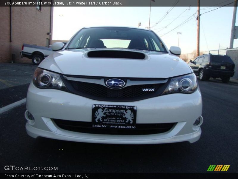 Satin White Pearl / Carbon Black 2009 Subaru Impreza WRX Sedan