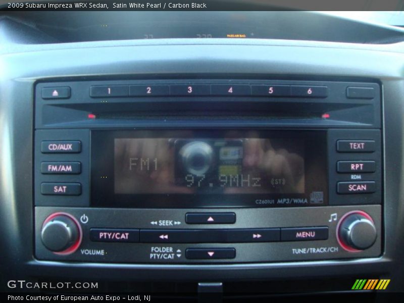 Satin White Pearl / Carbon Black 2009 Subaru Impreza WRX Sedan