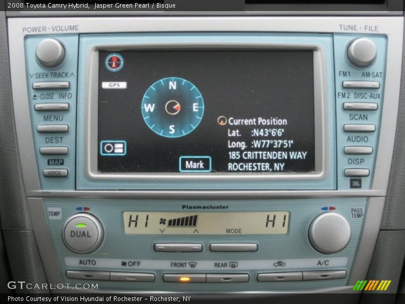 Jasper Green Pearl / Bisque 2008 Toyota Camry Hybrid