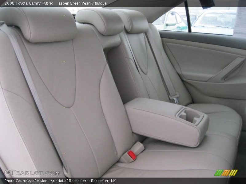 Jasper Green Pearl / Bisque 2008 Toyota Camry Hybrid